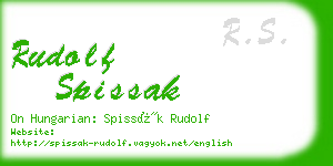 rudolf spissak business card